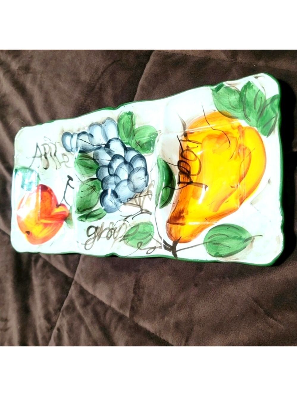 Vintage Pfaltzgraff Parisian Ceramic Fruit Tray Serving Platter